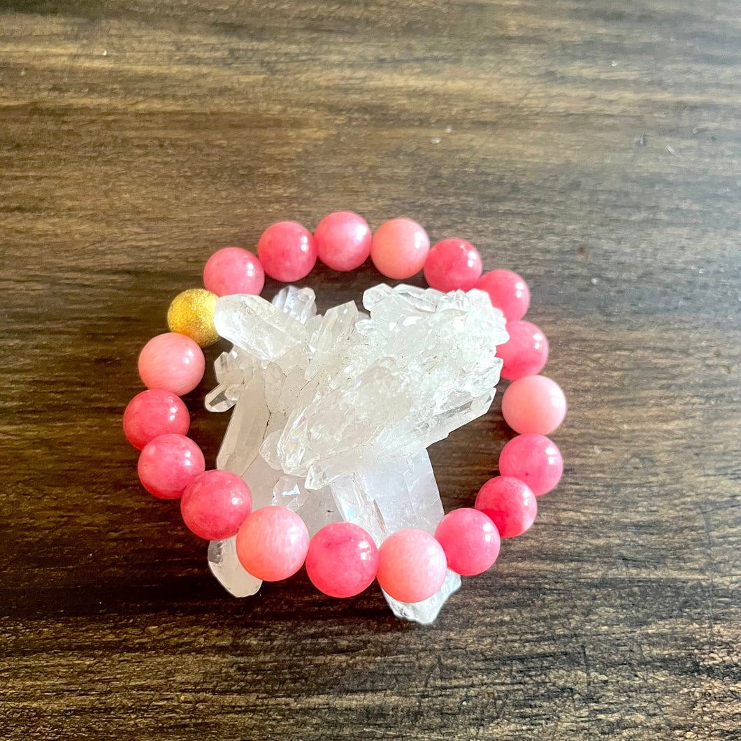 Red Rhodochrosite Bracelet